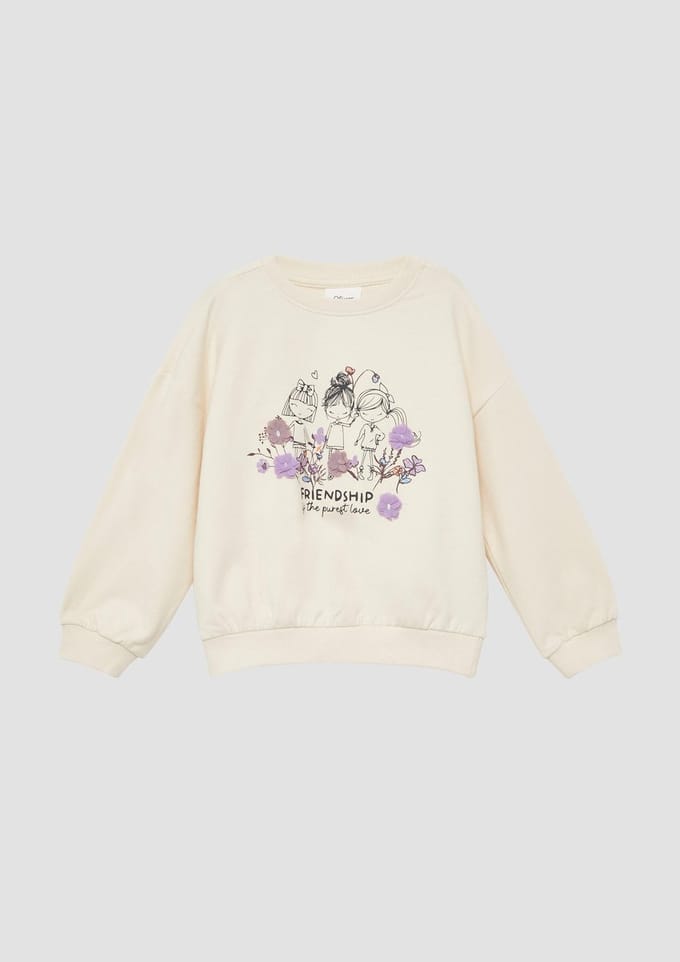s.Oliver Sweatshirts Offwhite Größe: 104/110 | Strickjacken Outlet | kids | Weiß