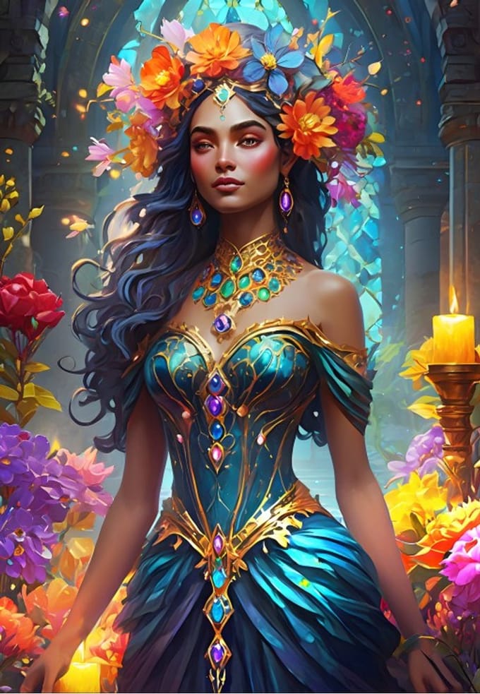 Bluebird Puzzle legpuzzel The Flower Goddess - 1000 stukjes puzzel.