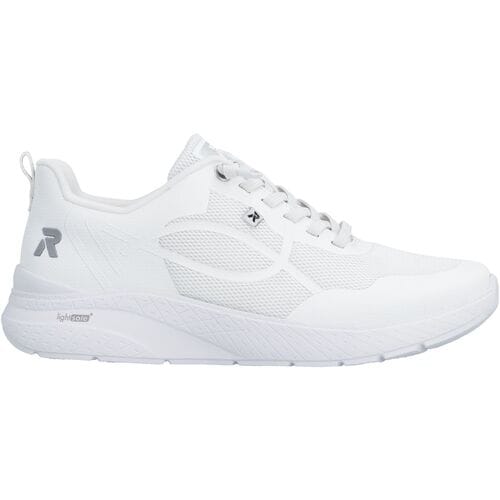 Rieker Dames Sneaker Sneaker Casual Comfortabel Memory-Foam M8551-80 Wit