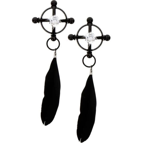 TABOOM Nipple Play - Fluwelen Veren Tepelklemmen