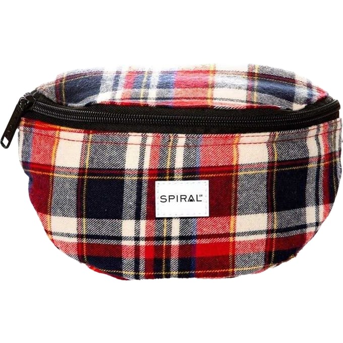 Spiral Geruite Logo Heuptas (Bourgogne/Navy)