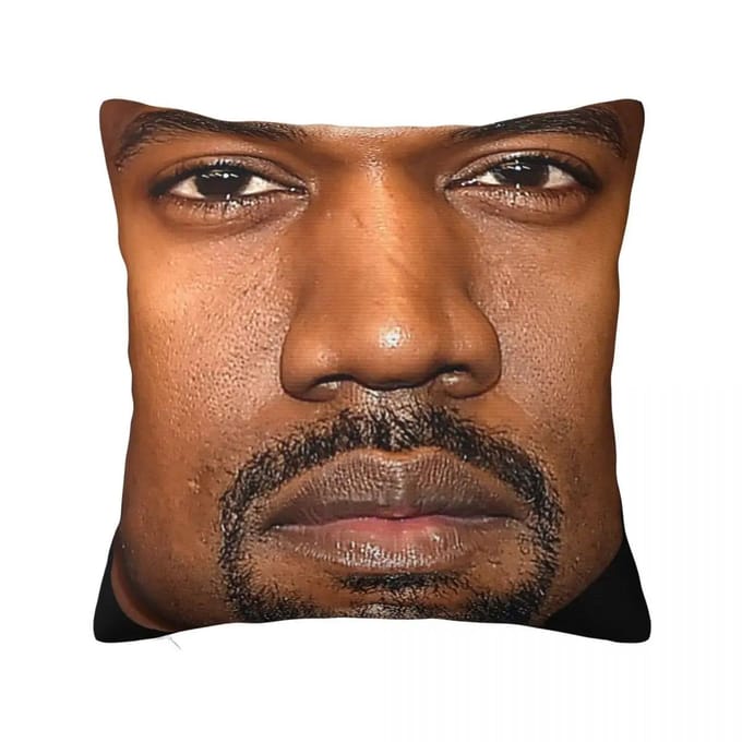 Housses de Coussin Meme Kanye West Housse de Coussin Impression Polyester Géniale Housse de Coussin Décorative pour Canapé 45x45cm 45x45cm