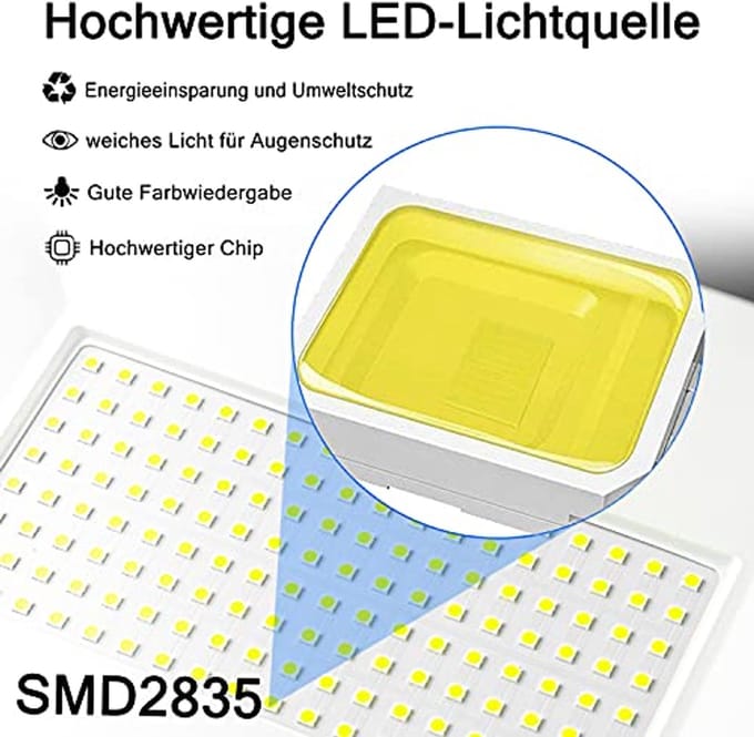 100W LED Schijnwerper - Waterdichte en Helder Wit Buitenverlichting