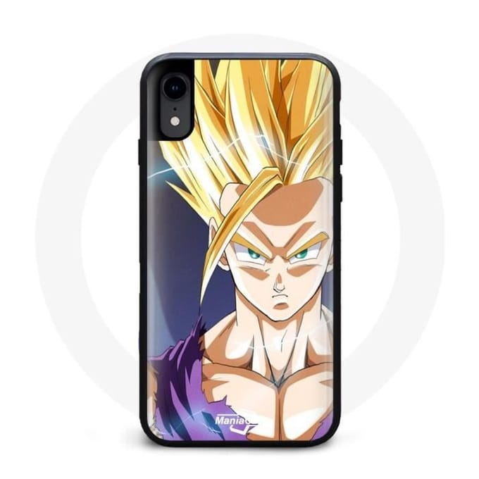 Blauw haar Dragon Ball Z Iphone XS hoesje blauw