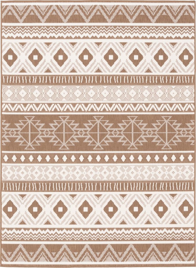 Pergamon Tapis d'intérieur et d'extérieur Cape Cod Ethno double face