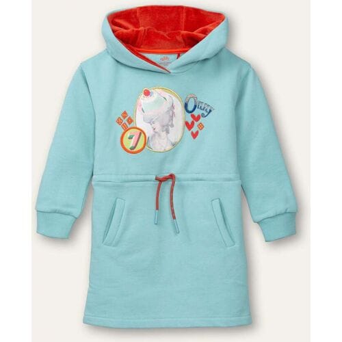 Oilily Dink sweat jurk- maat110/5yr Blauw