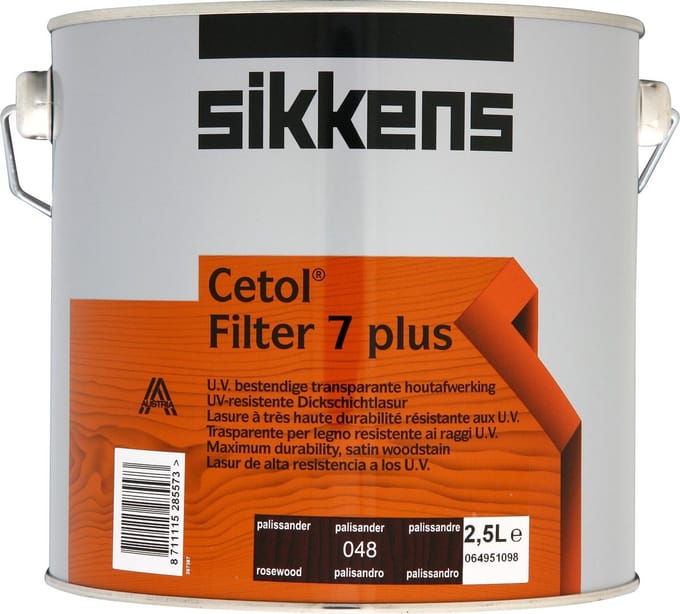 Sikkens Cetol Filter 7 Plus - 048 - Palissander - 2,5 l - 16 m²/l