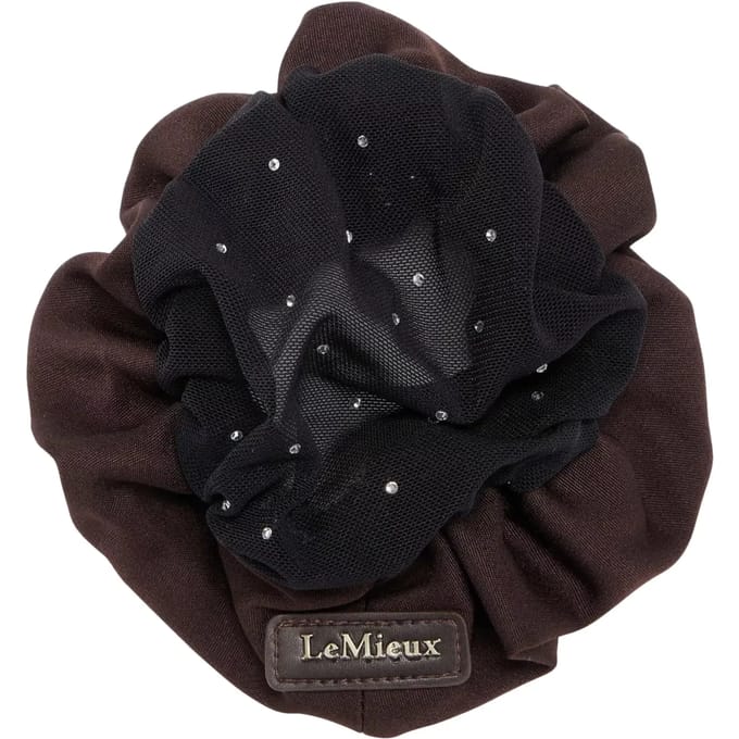 LeMieux Scrunchie met kristallen haarnetje Bruin