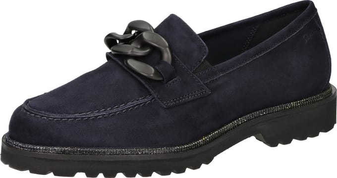 Sioux - MEREDITH-744-H - Instappers - Kleur: Blauw - Maat: 41