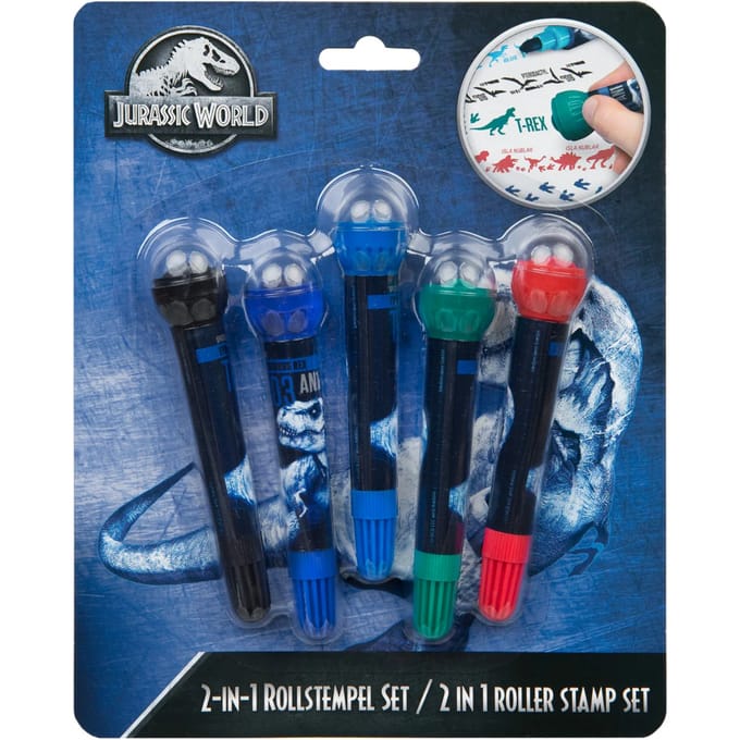 Jurassic World 2in1 Felt Pen and Stamp.