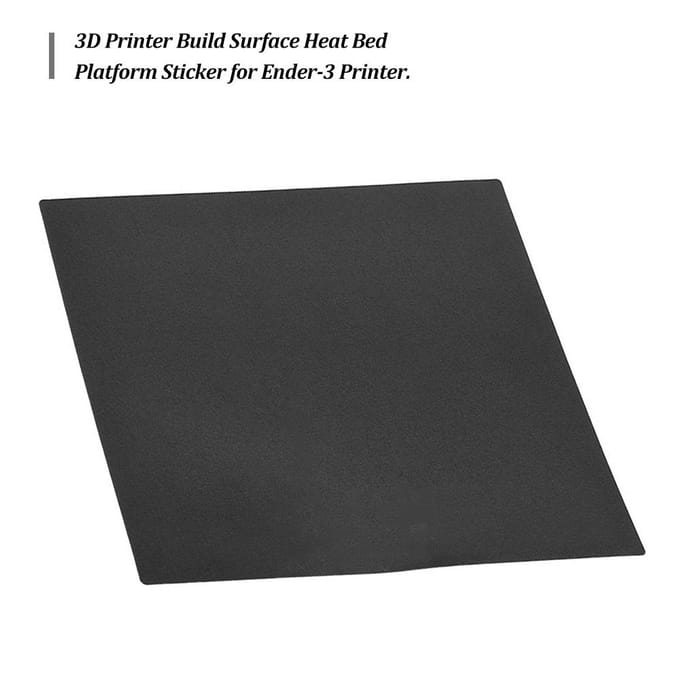 Autocollant de Plate-forme de Lit Chauffant de Surface d'Impression 9 Pouces * 9 Pouces pour Ender 3 noir