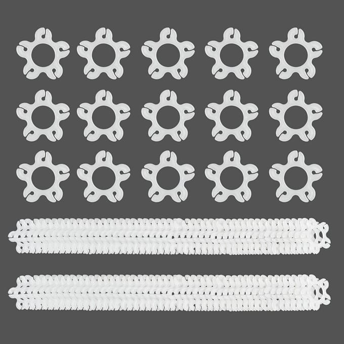 Duurzame Ballon Clip Boog Stand Houder Klem voor Feestdecoratie Bruiloft Verjaardag, Ballon Clip Boog Stand Houder Klem 50 pieces white