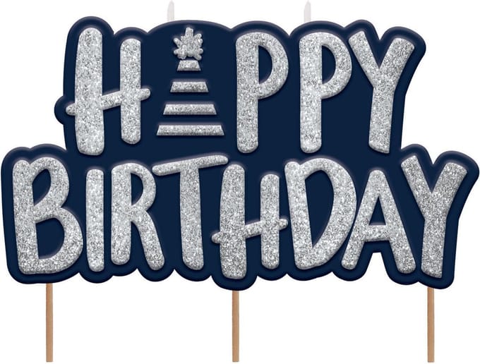 Amscan - Verjaardagskaars Happy Birthday