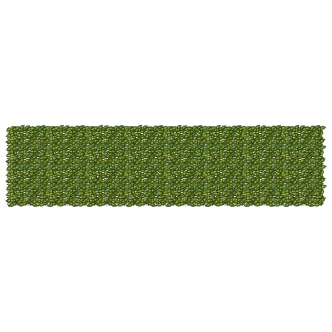vidaXL - Balkonscherm - met - bladeren - Groen - en - Geel - 400 - x - 100 - cm