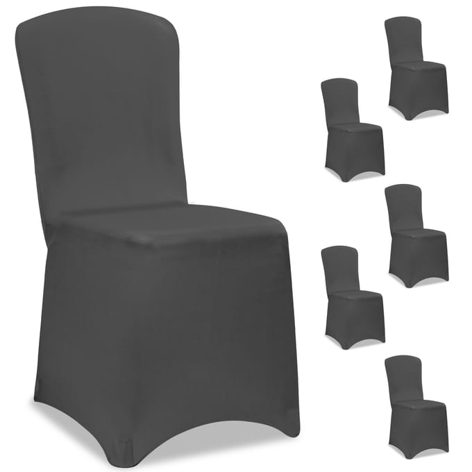 Detex Stoelhoes Set van 6 - Stretch 80 tot 110cm Universeel - Antraciet