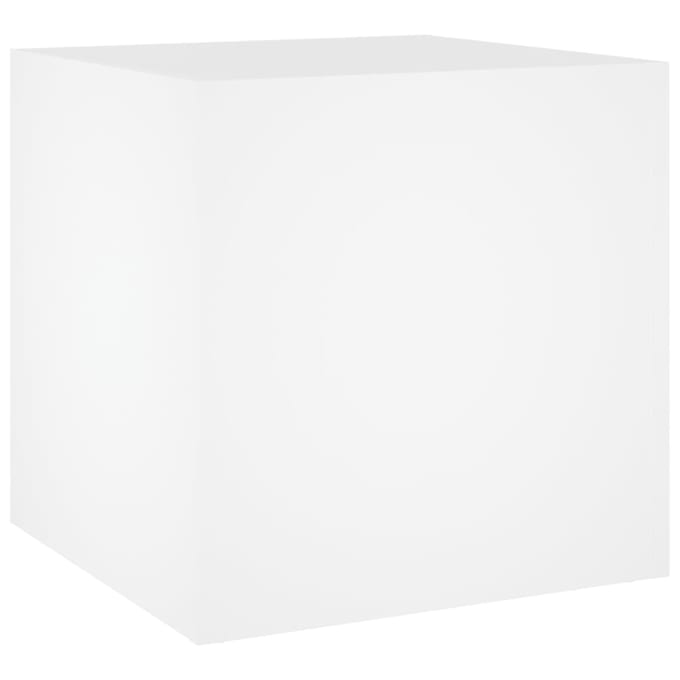 vidaXL - Plantenbak - 40x40x40 - cm - bewerkt - hout - wit