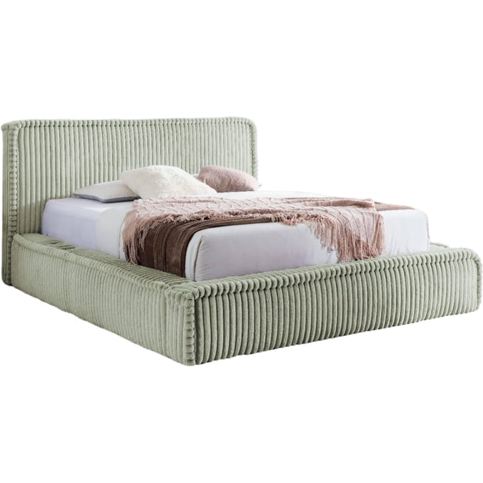 Bedframe Mirras in brede ribstof 200 x 200 cm | NADUVI Collection