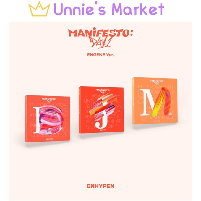 ENHYPEN MANIFEST : DAG 1 ENGENE Ver. + Gratis geschenk M