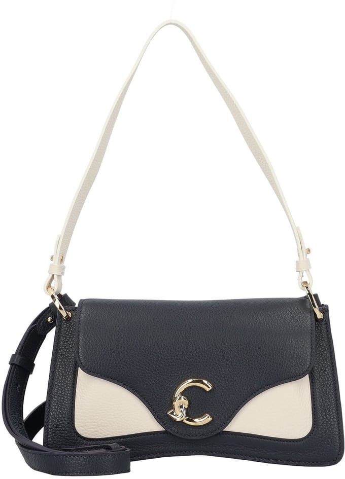 Coccinelle C-Me Schoudertas Leer 27 cm - Dames - midnig.b-blanco