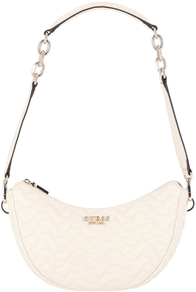 GUESS Schoudertas Melisandra Top Zip Shoulder Bag Shell Crème
