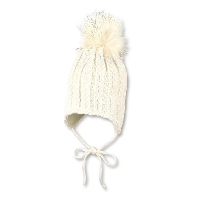 Gebreide muts met pompon voor babymeisjes Sterntaler