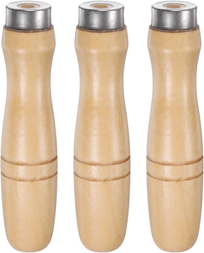 Ergonomische Handvatten voor Houten Vijlen - 3 Stuks met Antislip Grip