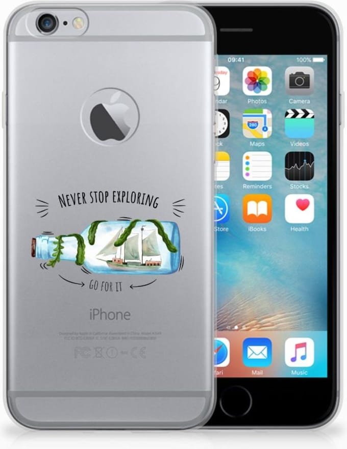 Apple iPhone 6 Plus | 6s Plus Telefoonhoesje met Naam Boho Bottle