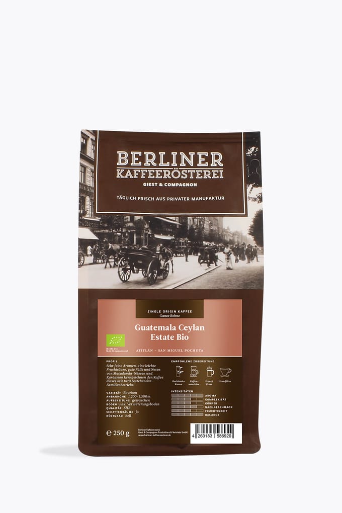 Berliner Kaffeerösterei Guatemala Finca Ceylan Bio 250g