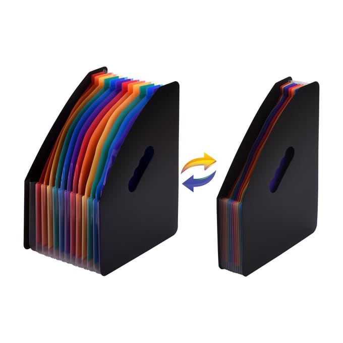 12 zakken Uitbreidende bestandsmap Accordian File Organizer A4 Letter-formaat Document Organizer File