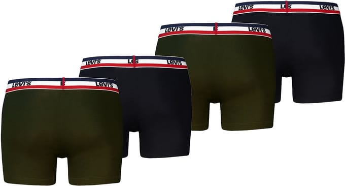 Pack of 4 men's Levis REPEAT LOGO SPW BOXER boxer shorts underwear pants