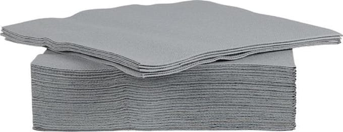 Servetten grijs 38 x 38,3 laags (60st.)