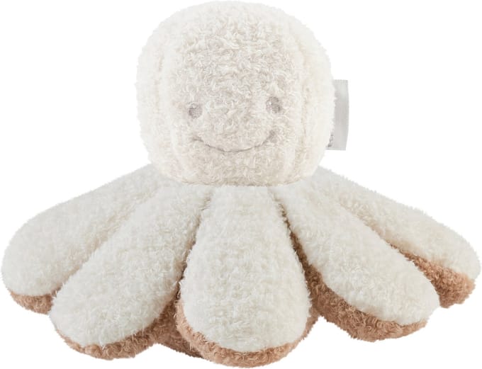 Nattou TEDDY Knuffel - Octopus - 20 cm - Ecru