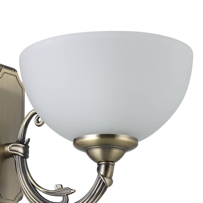 EGLO Savoy - Wandlamp - 1 Lichts - Brons - Wit
