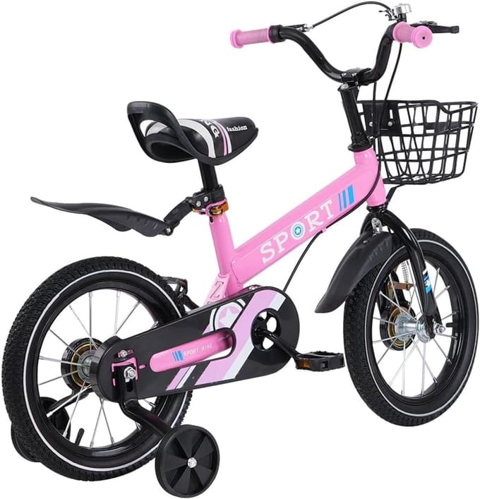 Kinderfiets - Loopfiets - Buiten Spelen - Extra Sterk Frame - 406 cm - Roze