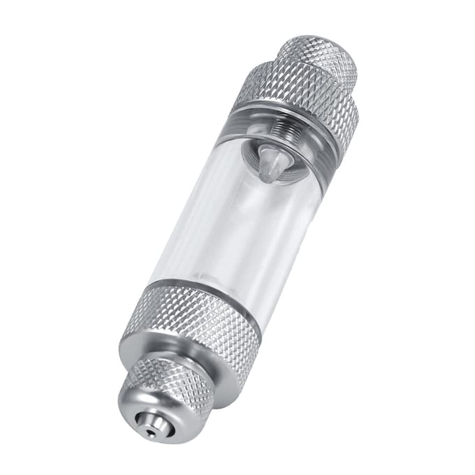 Aquarium Water Plant CO2 Non return Bubble Counter Fish Tank Tool(Dubbele kop) white