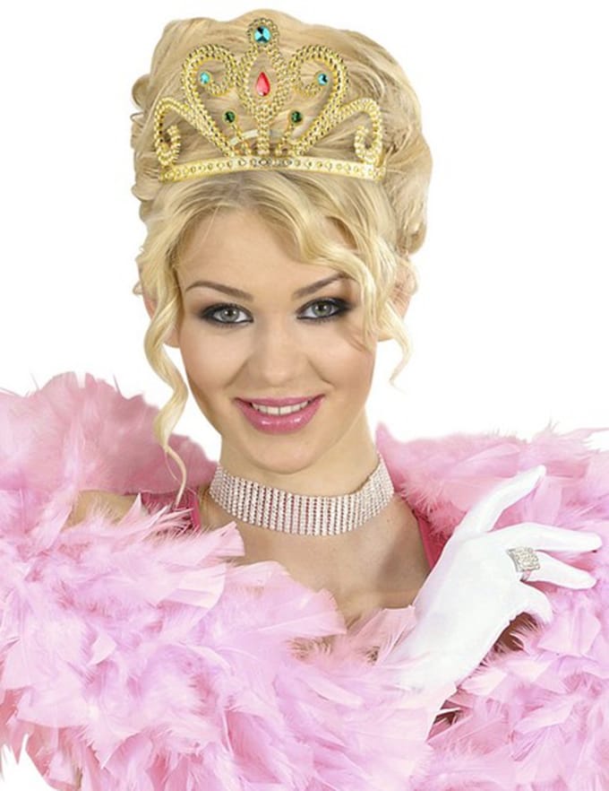 Prinsessenkroon met diamanten goud