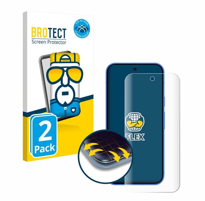BROTECT - Screenprotector voor Google Pixel 10 - Folie Beschermfolie transparant volledig dekking - 2 Stuks