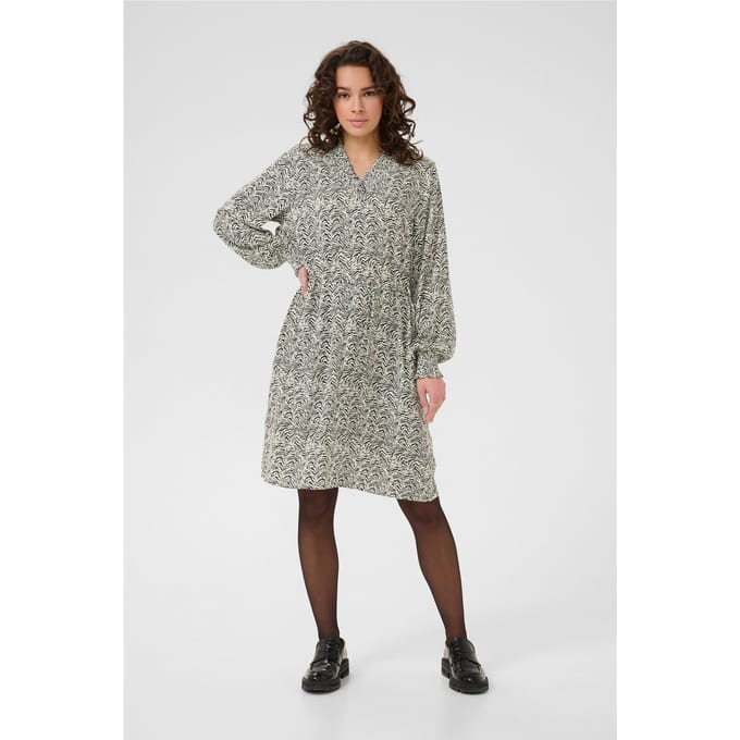 Jurk KAmiriam A-shape black white