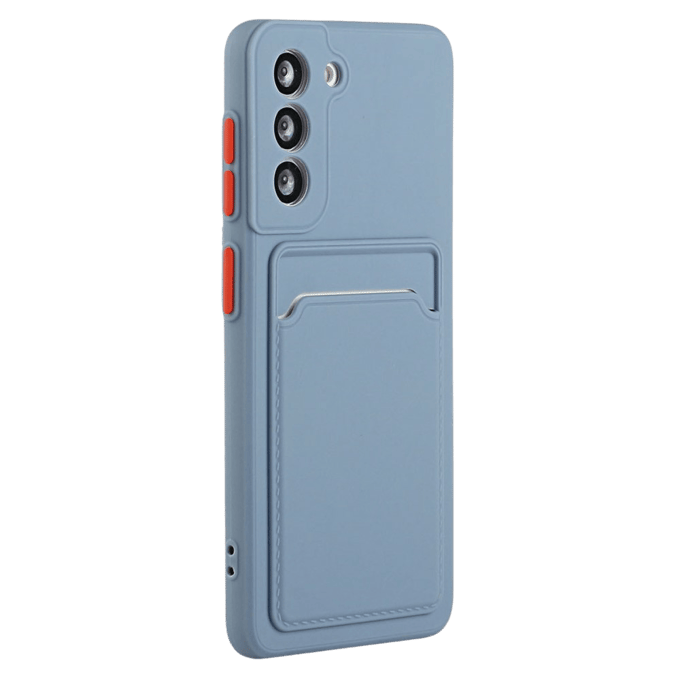 CaseBody Samsung S23 FE Telefoonhoesje met Kaarthouder Blauw