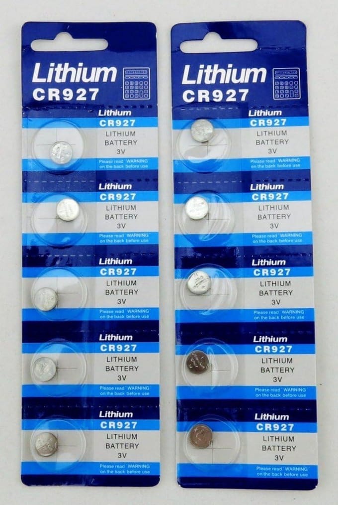 3V Lithium Horloge Batterij CR927 - Verpakking van 5 Stuks