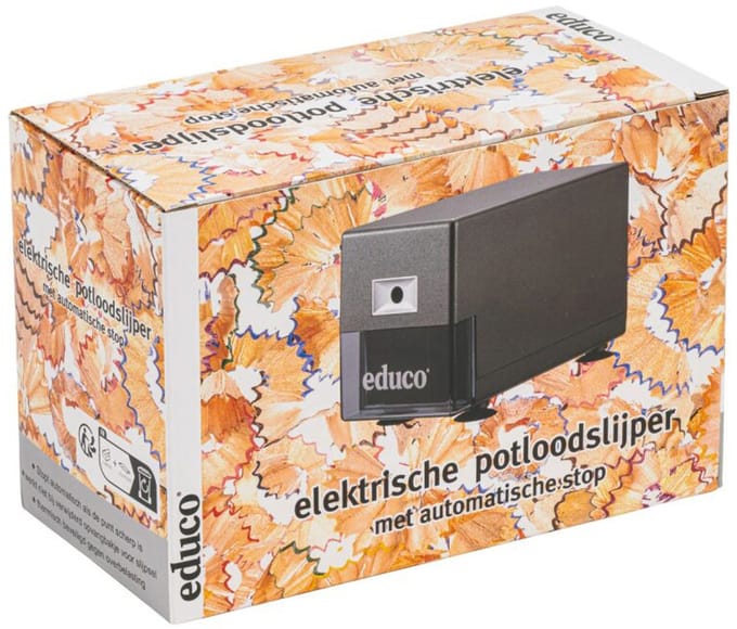 Puntenslijper - Educo - Elektrisch - Zwart - 1-gaats