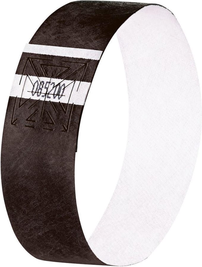 Sigel evenementenbandjes super soft 255x25mm zwart 120 stuks