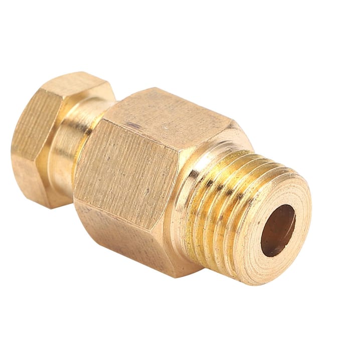 Messing Rechte Blok Connector Adapter voor Pijpverbinding Elbow Oil Pipe Fitting PD610