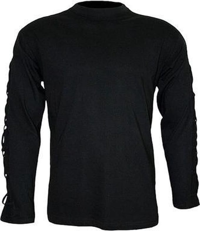 Spiral Longsleeve top -M- GOTHIC ROCK Zwart