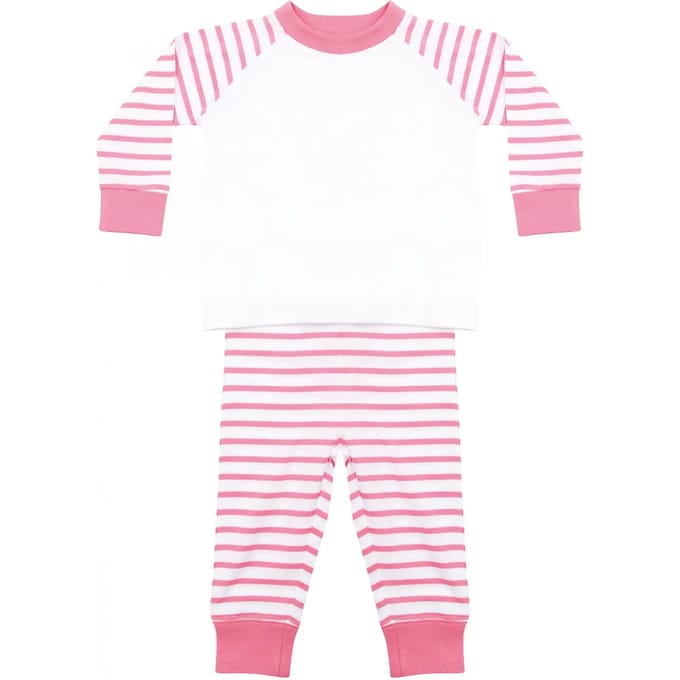 Pyjama's Kind 0/6M Larkwood Pink / White 100% Katoen