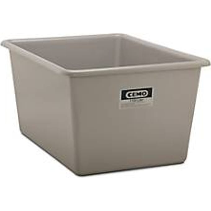 Rechthoekige container Standaard, GFK, 1100 l, grijs