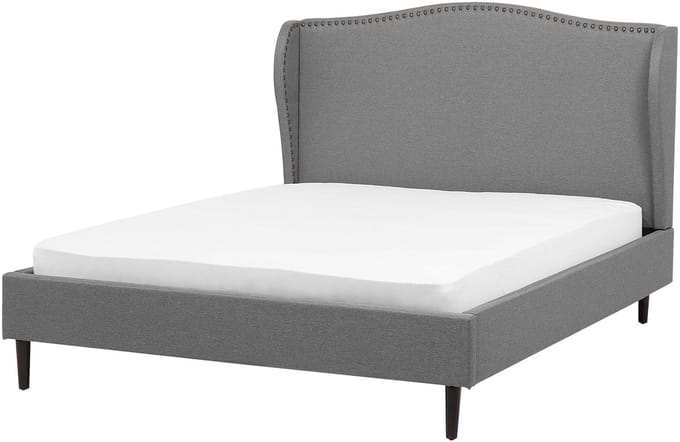 COLMAR - Bed - Grijs - 140 x 200 cm - Polyester