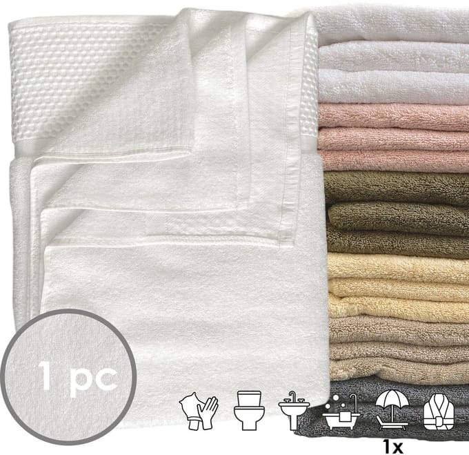 iSleep Deluxe Strandlaken - 100x180 cm - Wit