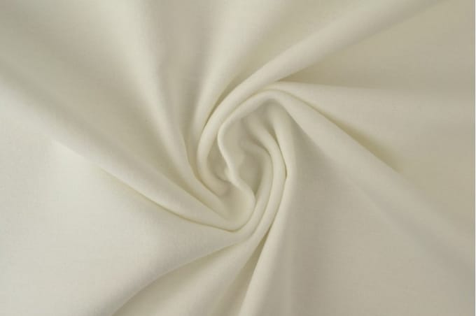 Molton stof - Gebroken wit - 1 meter - Per meter - 150cm breed