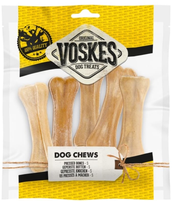 Voskes Hondensnacks Geperste Botten Small - 5 stuks